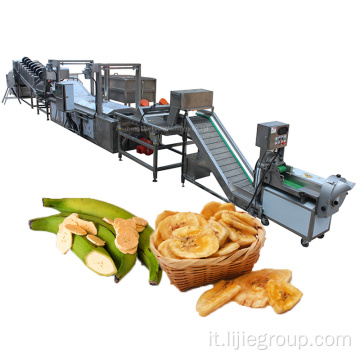 Linea di produzione automatica di banane chips